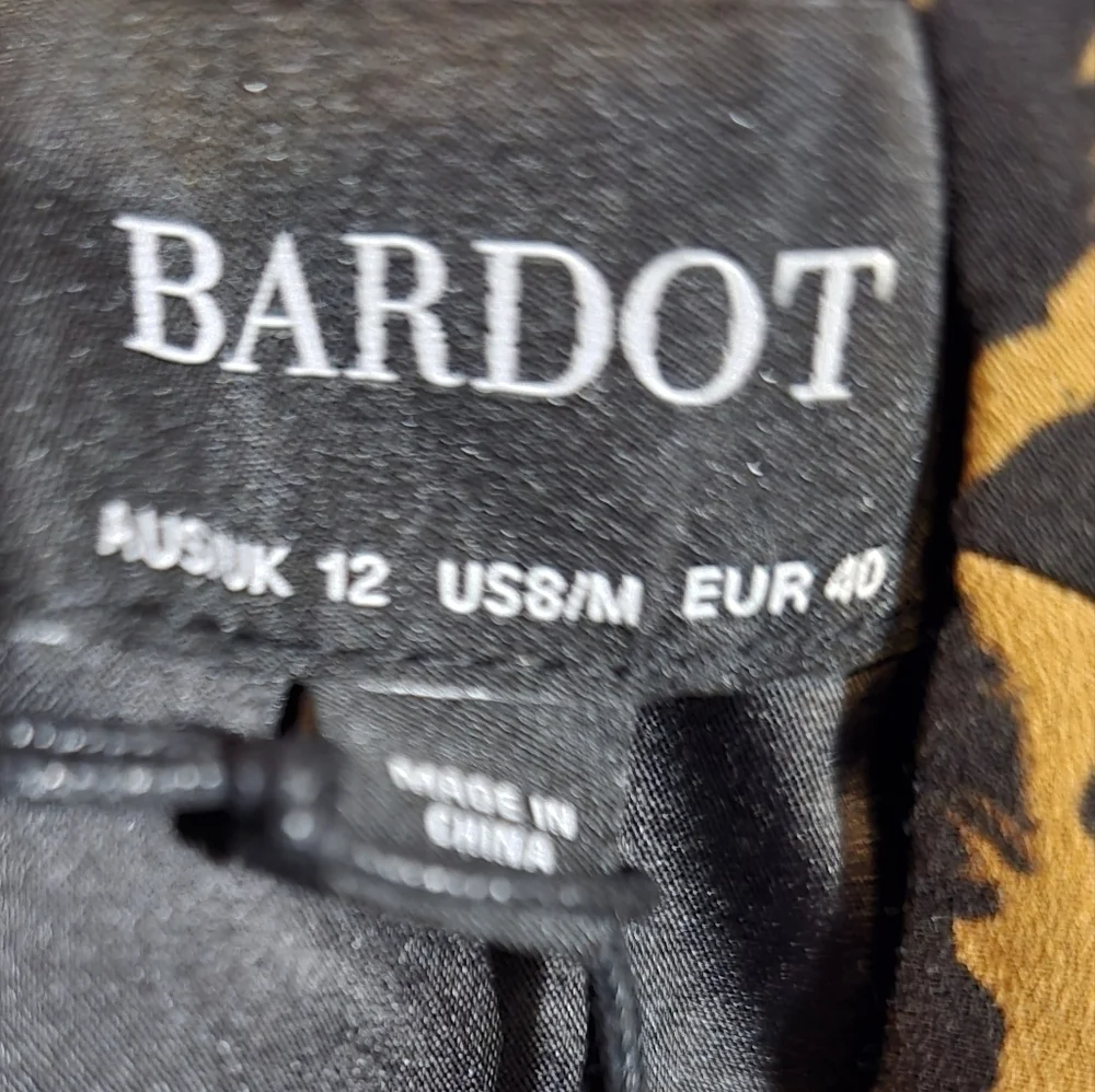 NWT - Bardot Tan and Black Leopard Print Mini Dress - Sz 8 - Picture 5 of 5